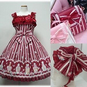 Angelic Pretty Rose Toilette EGL JSK complete set with bag and headdress Japan